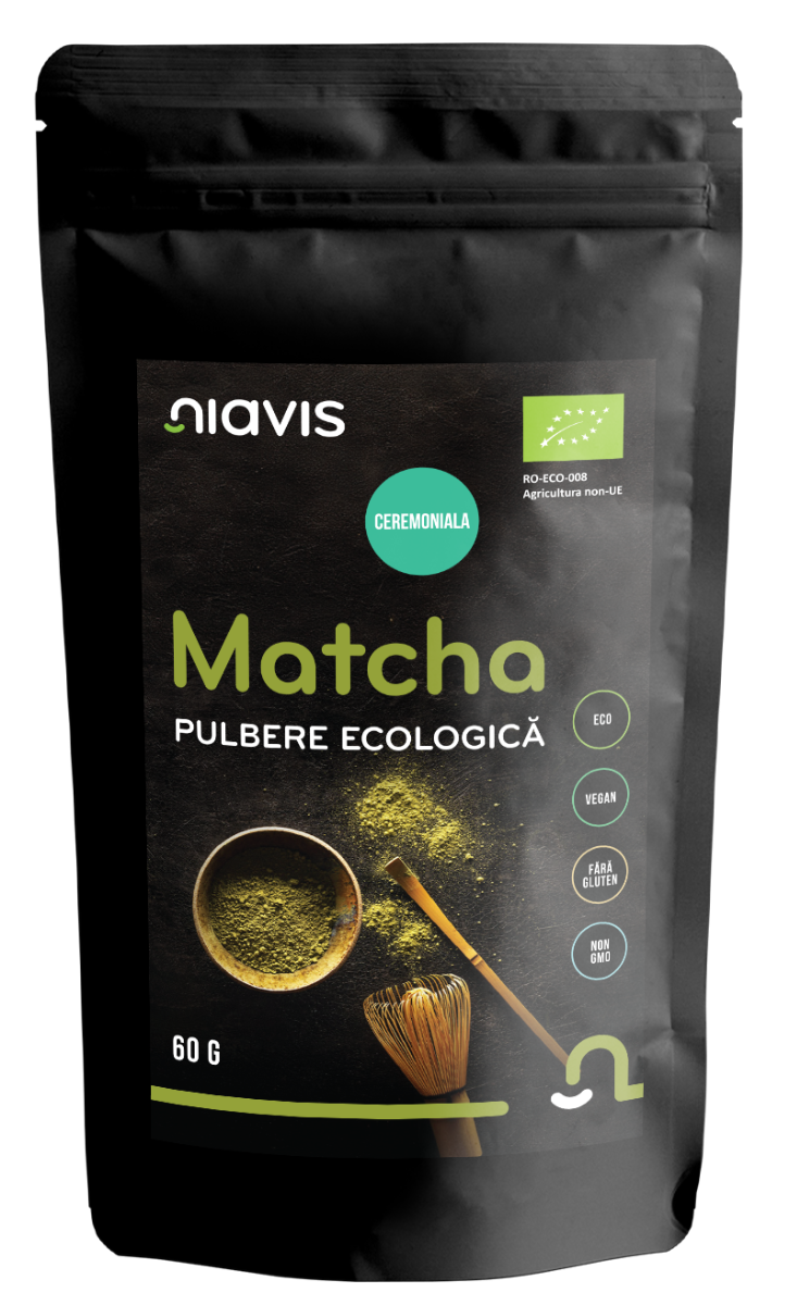 Matcha Pulbere ecologica, 60g, Niavis