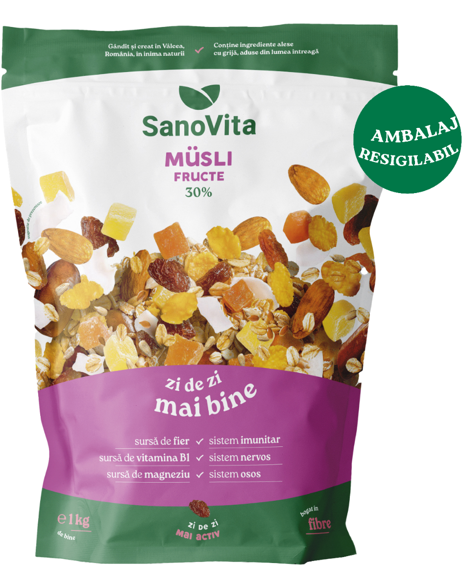 Musli cu fructe, 1kg, SanoVita