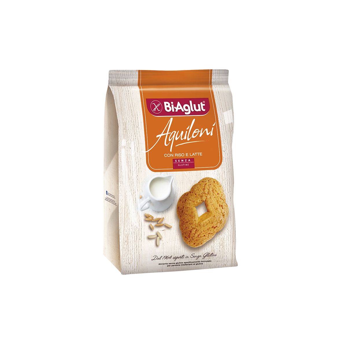Biscuiti dietetici cu faina de orez fara gluten, 200g, BiAglut