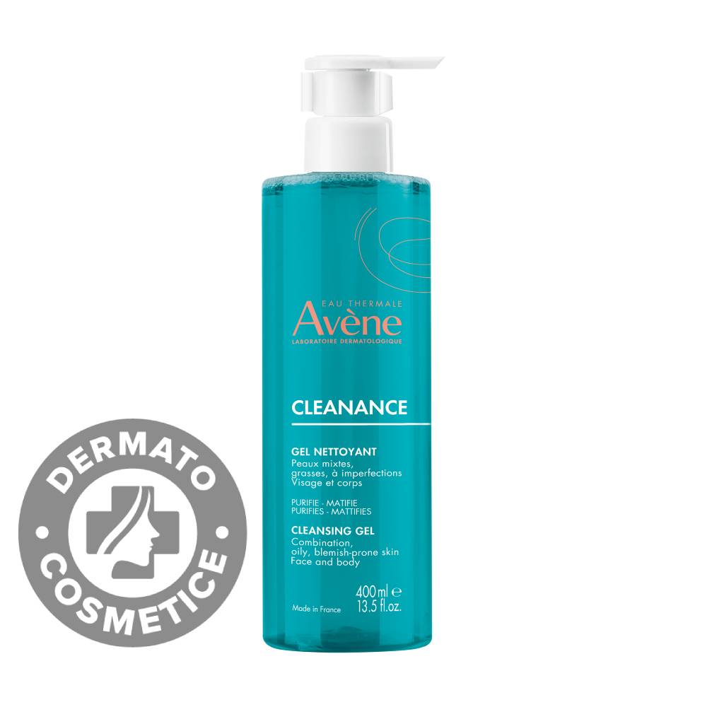 Gel de curatare pentru ten cu tendinta acneica Cleanance, 400ml, Avene