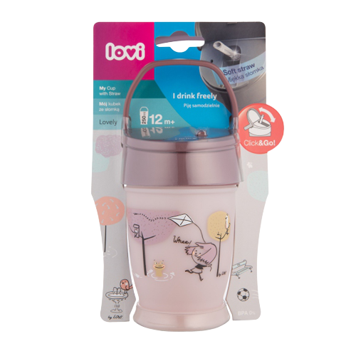 Cana cu pai Junior Lovely fete, 250ml, Lovi
