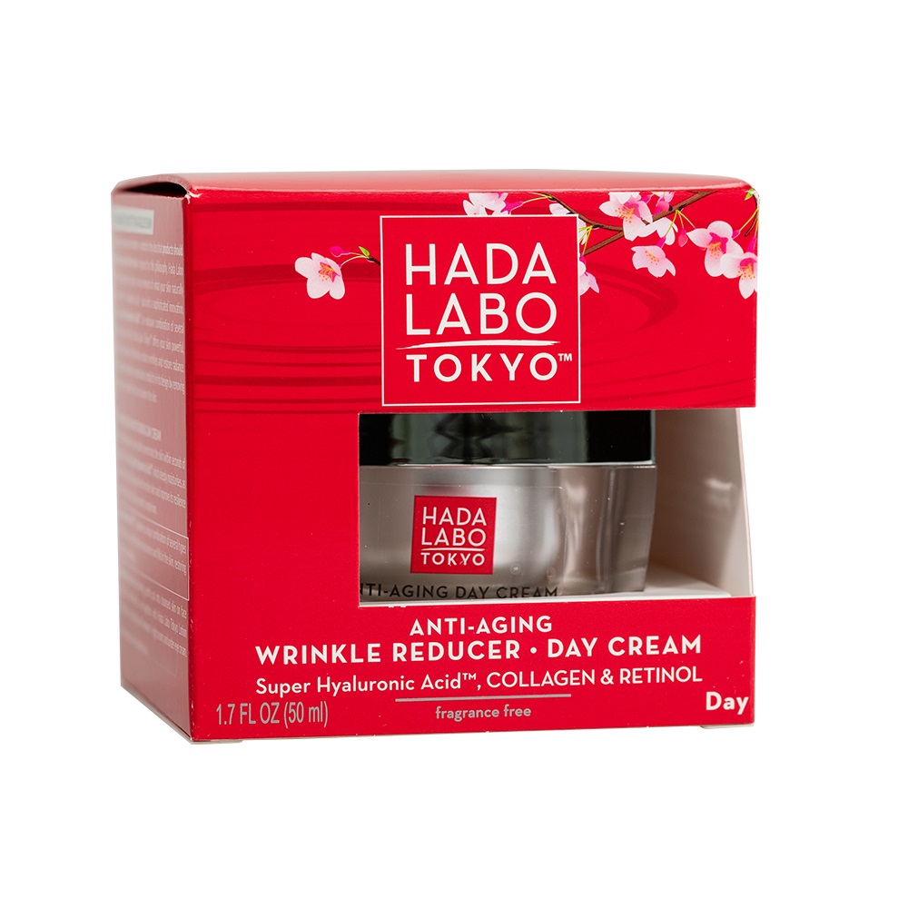 Crema de zi anti-imbatranire pentru reducerea ridurilor cu super Acid Hyaluronic™ Colagen & Retinol, 50ml, Hada Labo