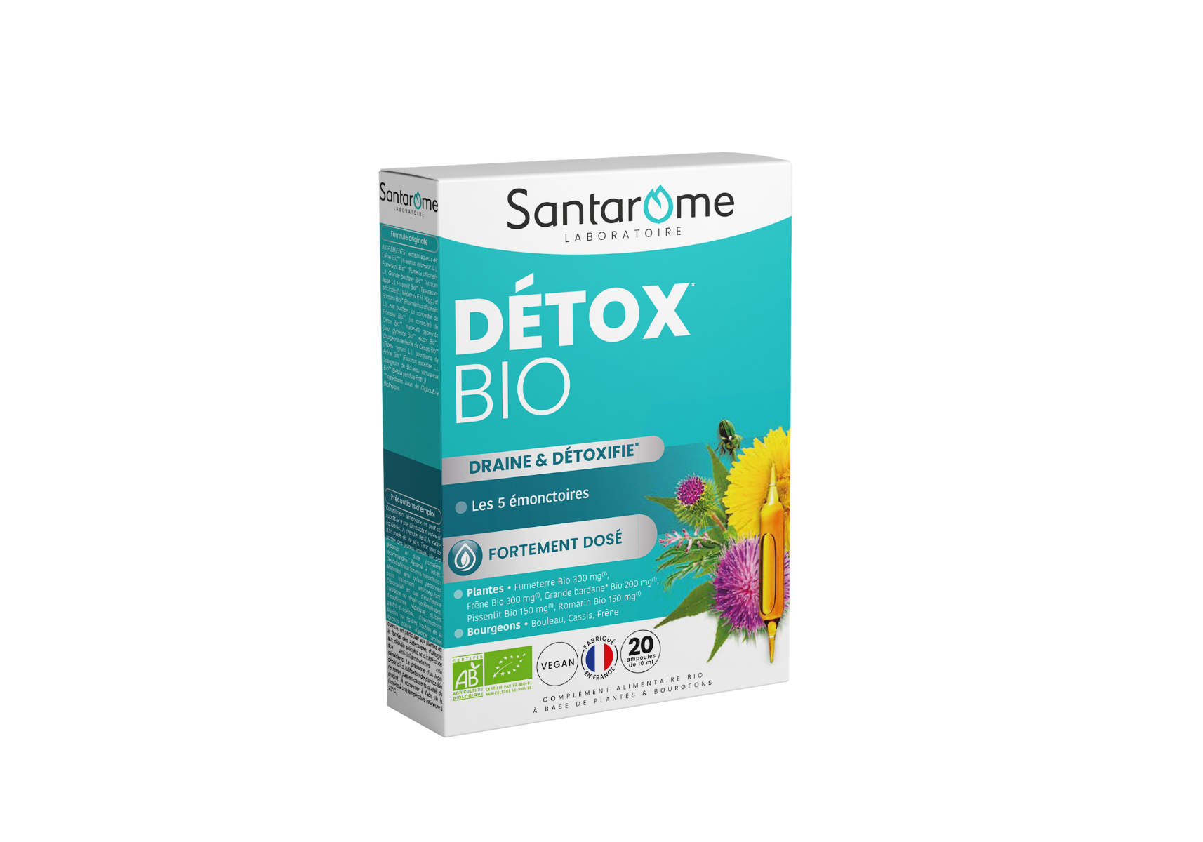 Detox Bio, 20 fiole, Santarome