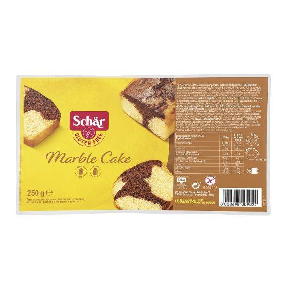 Chec marmorat Marble Cake, 250g, Schar