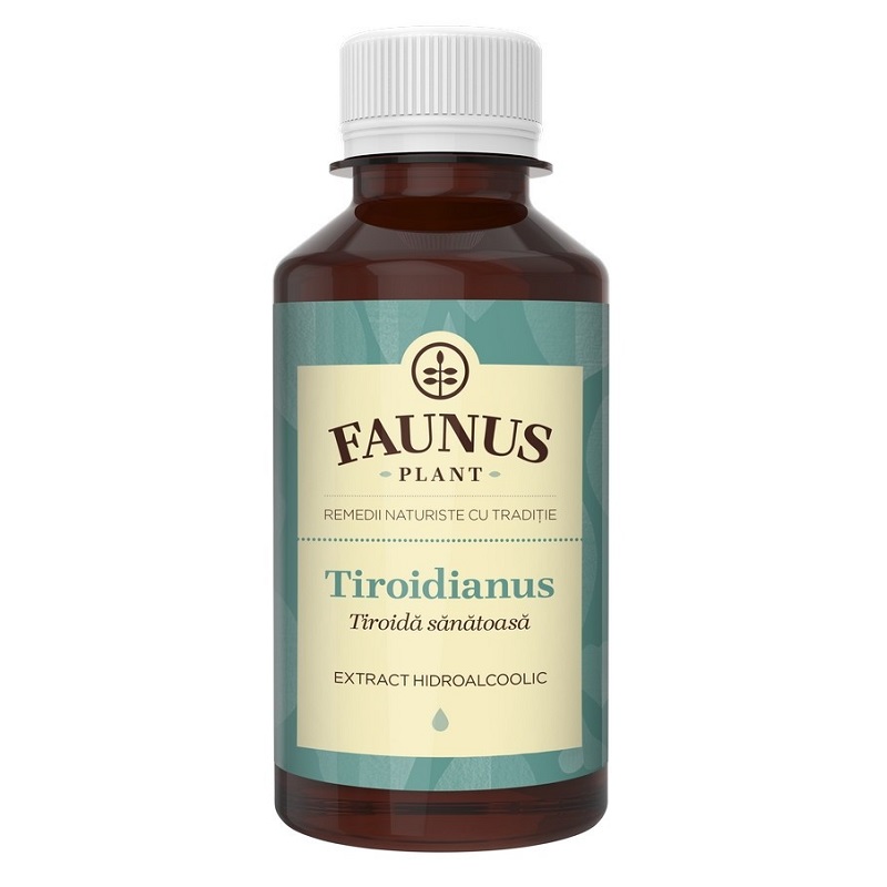 Tinctura pentru hormoni tiroidieni Tiroidianus, 200ml, Faunus Plant