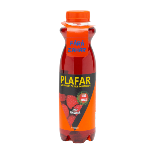 Sirop de zmeura zero zahar, 500ml, Plafar