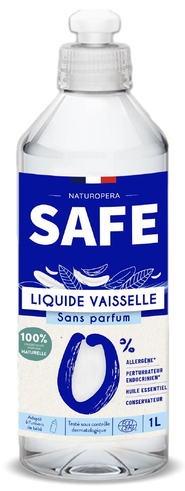 Detergent bio pentru vase fara parfum sau alergeni, 1l, Safe