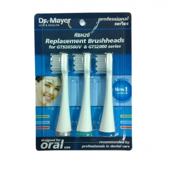 Rezerva capete pentru periuta sonica GTS2000/  GTS2060/  GTS2050, 3 bucati, Dr.Mayer