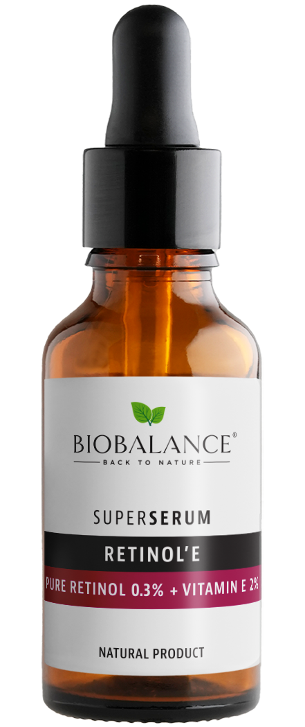 Ser de fata Retinol'e Retinol pur 0,3 + Vitamina E 2% Super Serum, 30ml, Bio Balance