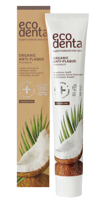 Pasta de dinti antiplaca cu ulei de cocos, 75ml, Ecodenta