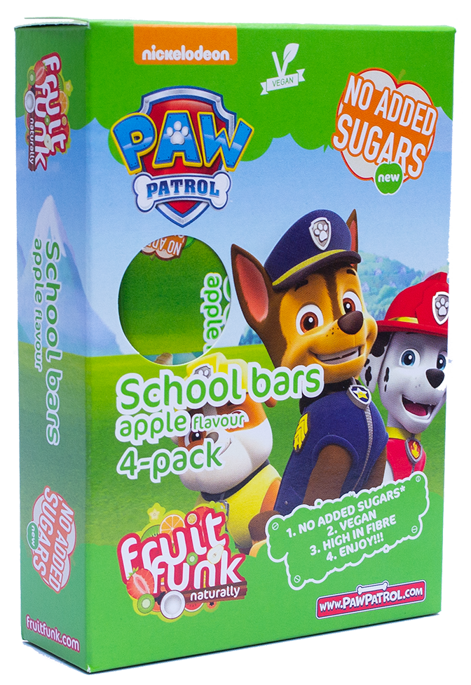 Batoane din fructe cu mere Paw Patrol, 80g, Fruit Funk