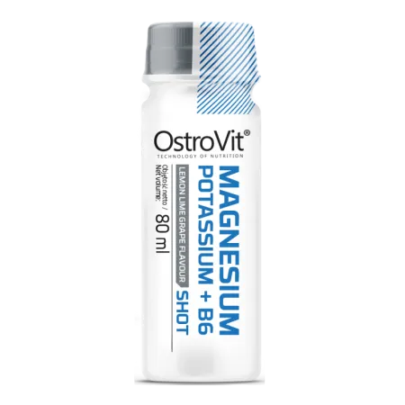 Magneziu lichid 375mg cu potasiu si B6 Shot, 80ml, OstroVit