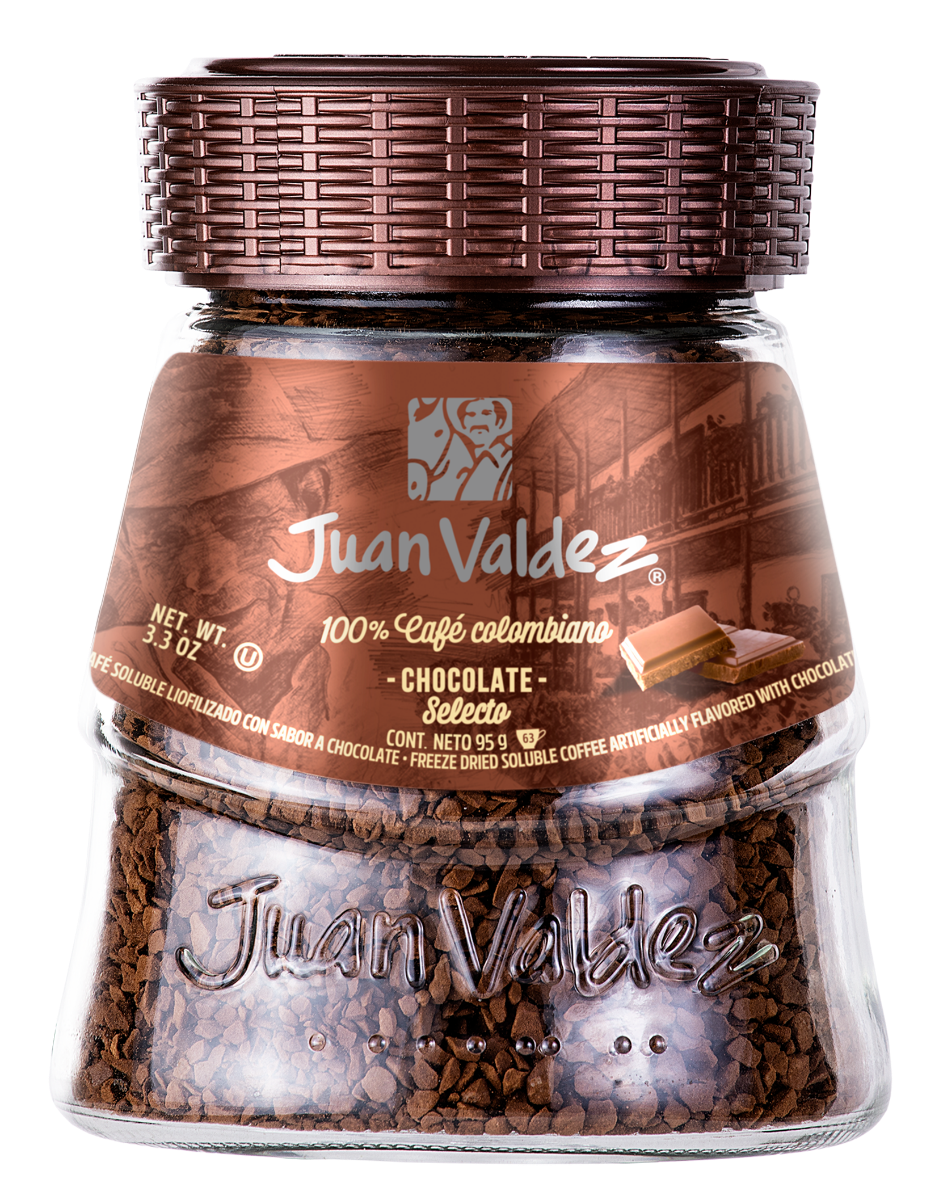 Cafea solubila liofilizata Ciocolata, 95g, Juan Valdez