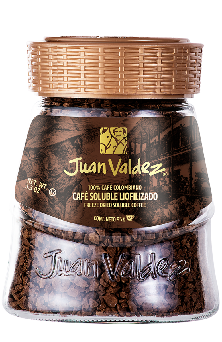 Cafea solubila liofilizata clasica, 95g, Juan Valdez