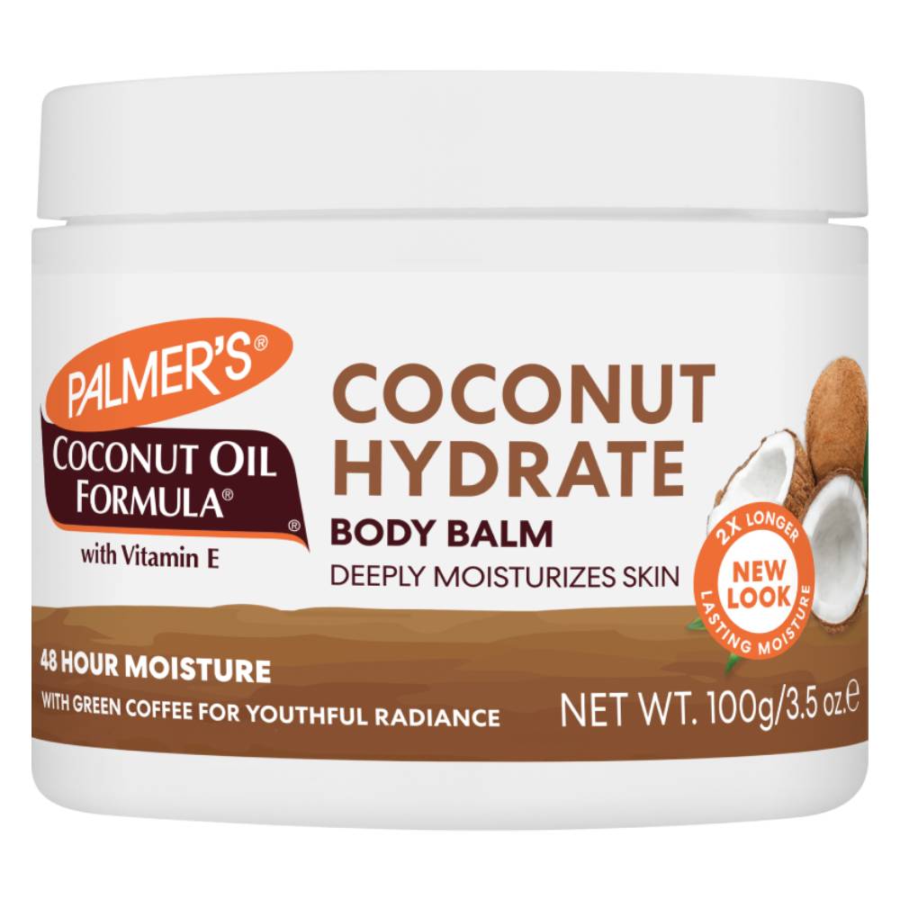 Balsam de corp cu vitamina E pentru 48h hidratare Coconut Oil Balm, 100g, Palmer's