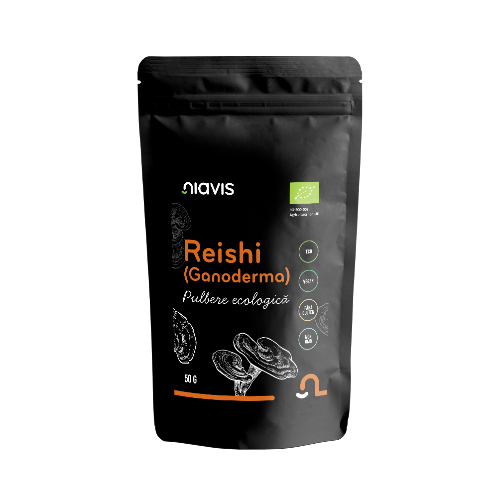Pulbere bio de Reishi, 50g, Niavis