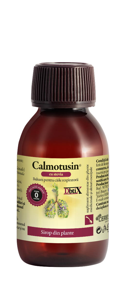 Calmotusin cu stevie Dbtix sirop, 100ml, Dacia Plant