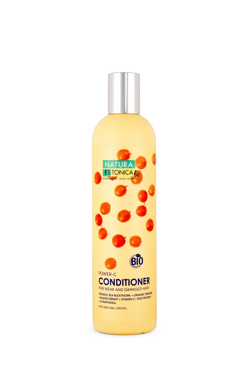 Balsam de par cu vitamina C si ulei de catina Power-C, 400ml, Natura Estonica