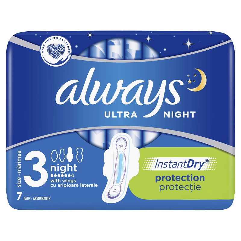 Absorbante Ultra Night&Day, 7 bucati, Always