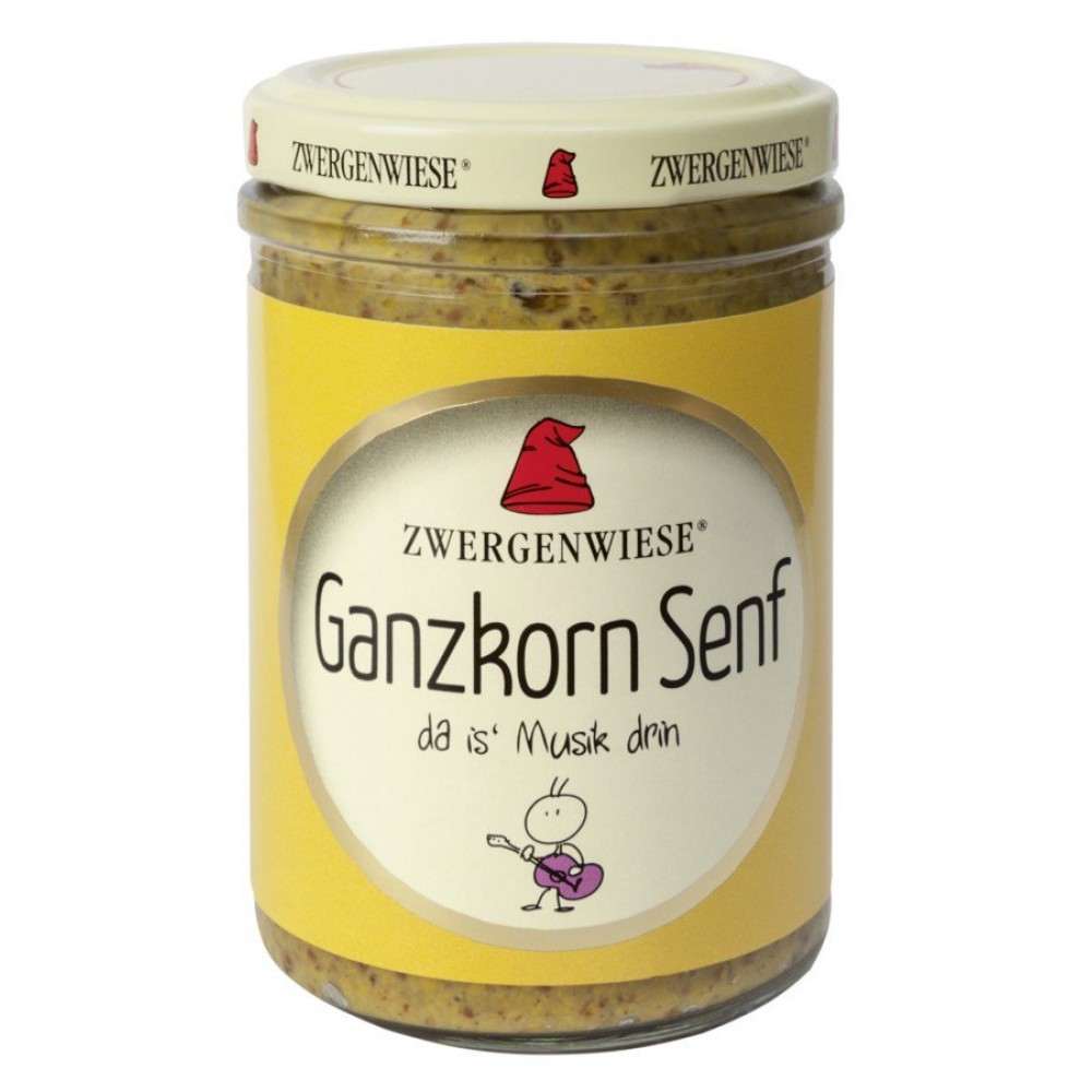 Mustar  Eco cu boabe intregi fara gluten, 160ml, Zwergenwiese