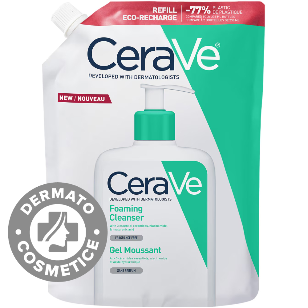 Rezerva Gel de curatare spumant piele normal-grasa, 473ml, CeraVe