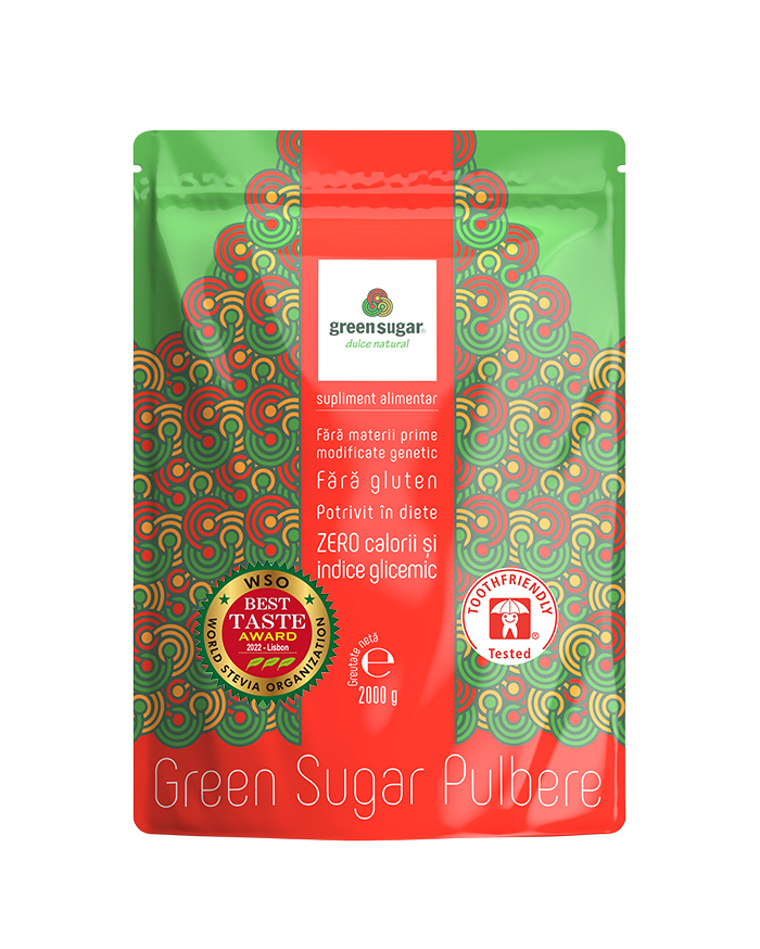 Green Sugar pulbere, 2kg, Laboratoarele Remedia
