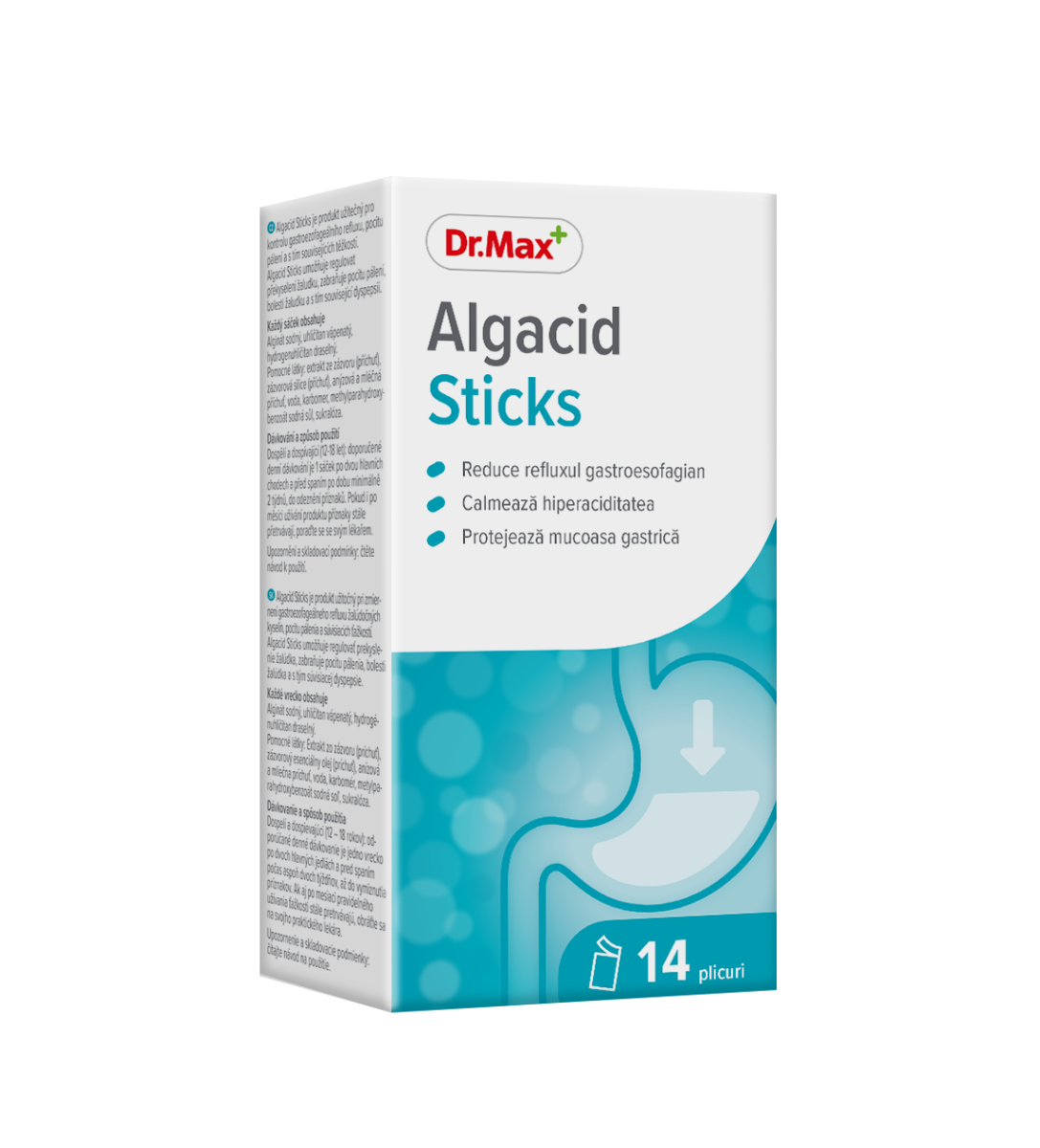 Dr. Max Algacid Sticks, 14 plicuri