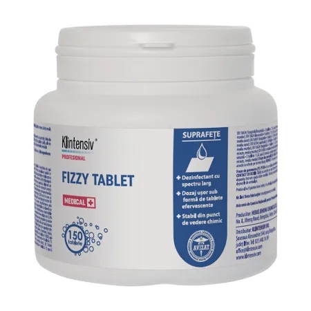 Tablete clorigene efervescente Fizzy, 150 bucati, Klintensiv