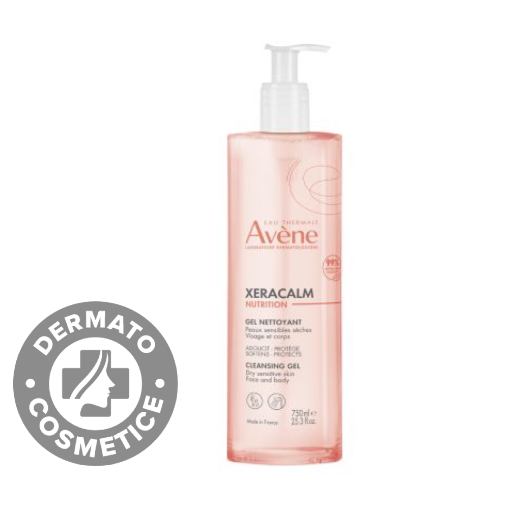 Gel de curatare pentru pielea sensibila Xeracalm Nutrition, 750ml, Avene