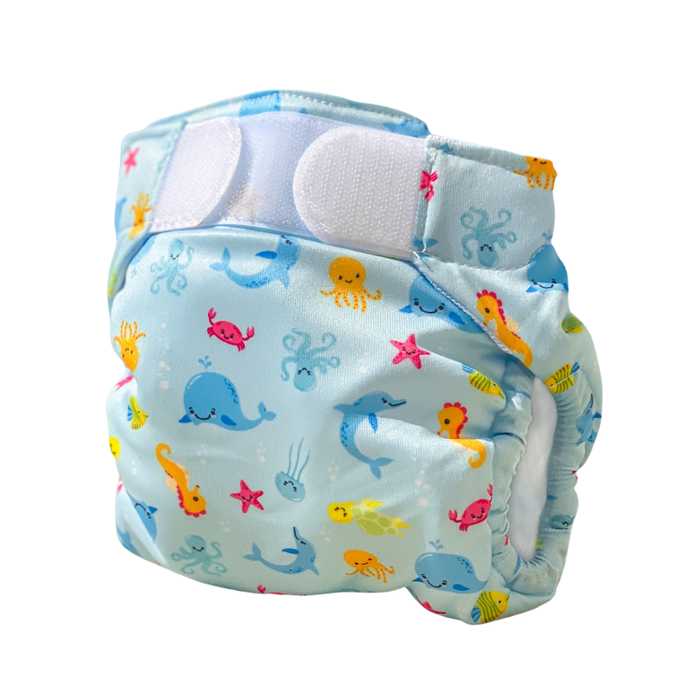 Scutec inot reutilizabil 4–9 kg Albastru, 1 bucata, Freds Swim Academy