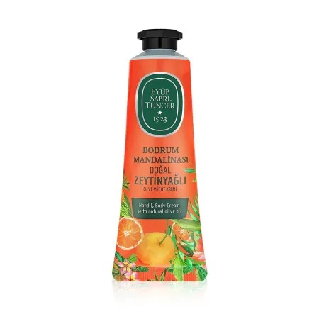 Crema de maini si de corp cu ulei natural de masline Bodrum Mandarin, 50ml, Eyüp Sabri Tuncer