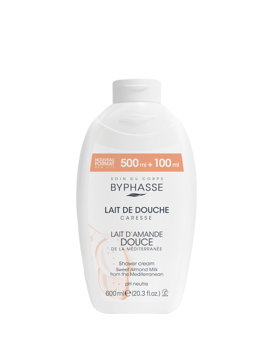 Crema de dus cu lapte de migdale dulci Caresse, 600ml, Byphasse