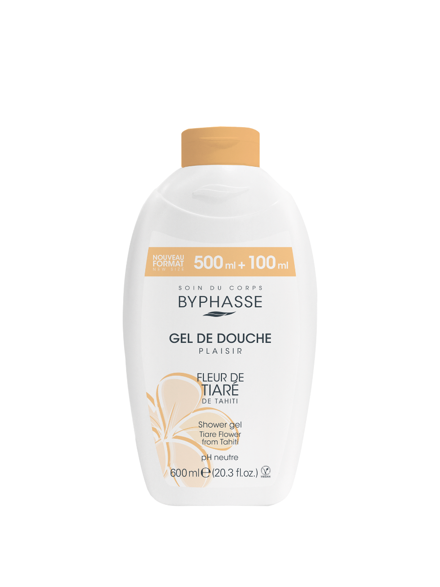 Gel de dus Plaisir cu Flori de Tiare, 600ml, Byphasse