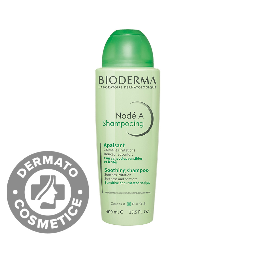 Sampon calmant pentru scalp sensibil si iritat Node A, 400ml, Bioderma
