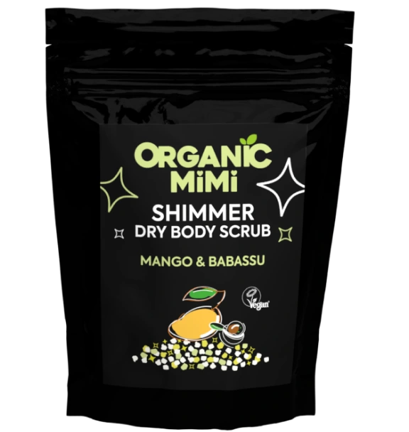 Scrub de corp stralucitor cu mango si babassu, 150g, Organic Mimi