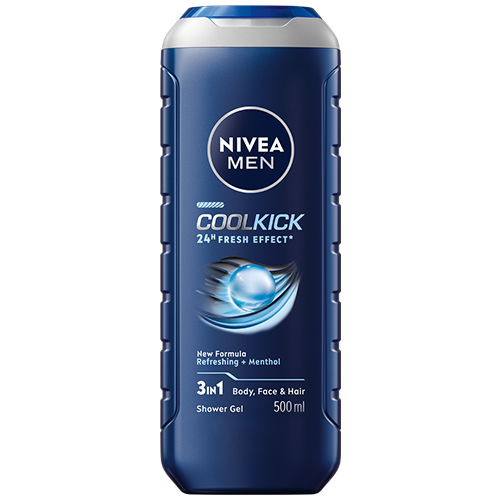 Gel de dus pentru barbati Cool Kick, 500ml, Nivea