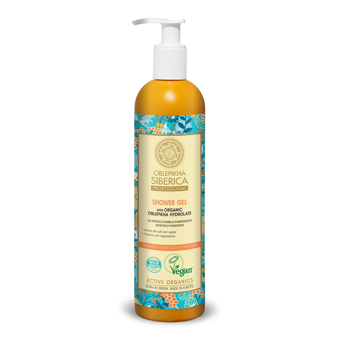 Gel de dus Oblepikha Hydrolate, 400ml, Natura Siberica