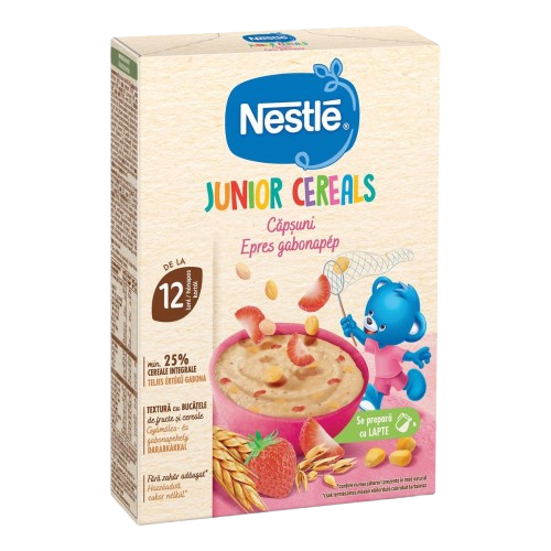 Cereale cu capsuni Junior de la 12 luni, 200g, Nestle