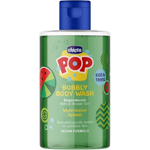 Gel de dus spumant cu aroma de pepene rosu POP, 300ml, Chicco