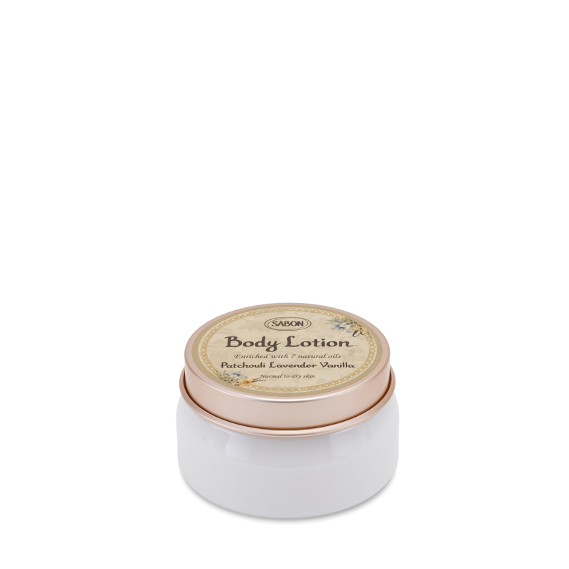 Crema de corp Patchouli Lavender Vanilla, 140ml, Sabon