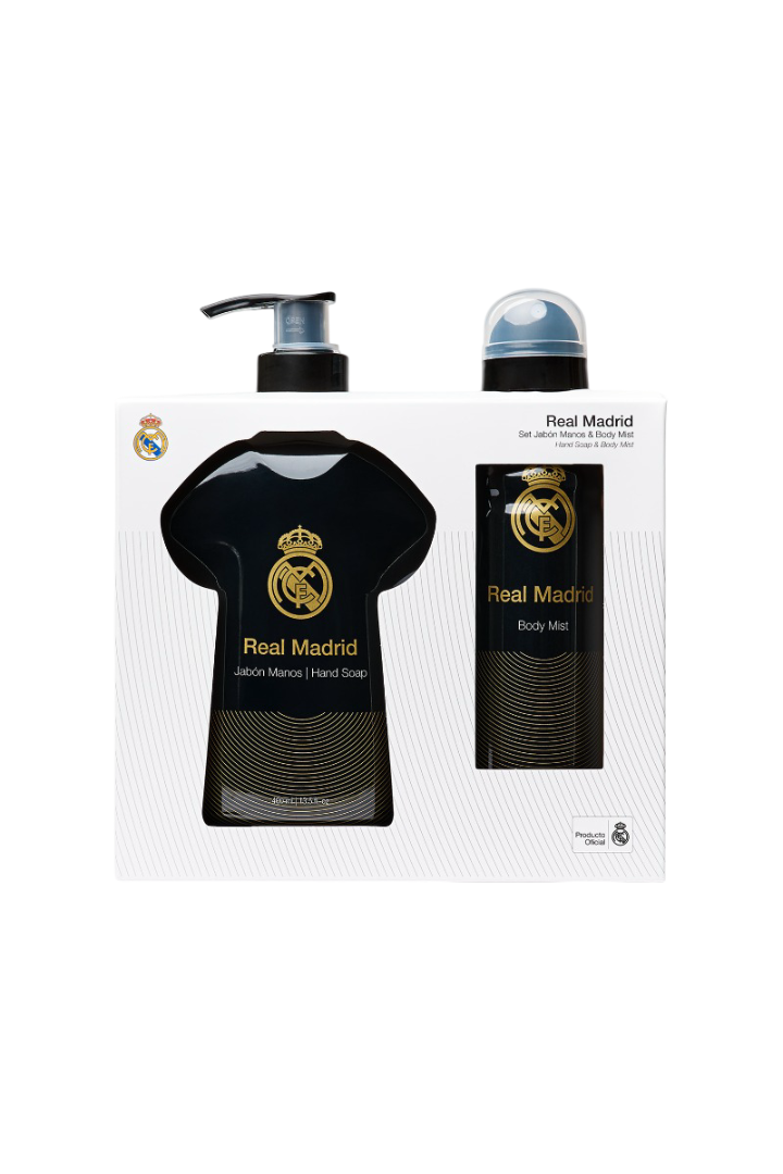 Set cadou cosmetice baie si corp pentru barbati, 2 articole, Real Madrid
