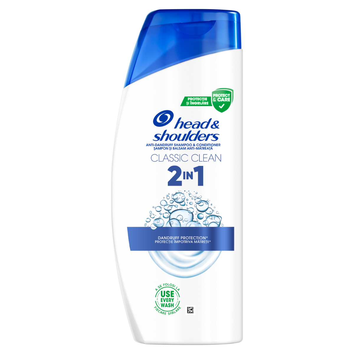 Sampon pentru par normal anti-matreata Classic Clean 2 in 1, 625ml, Head&Shoulders