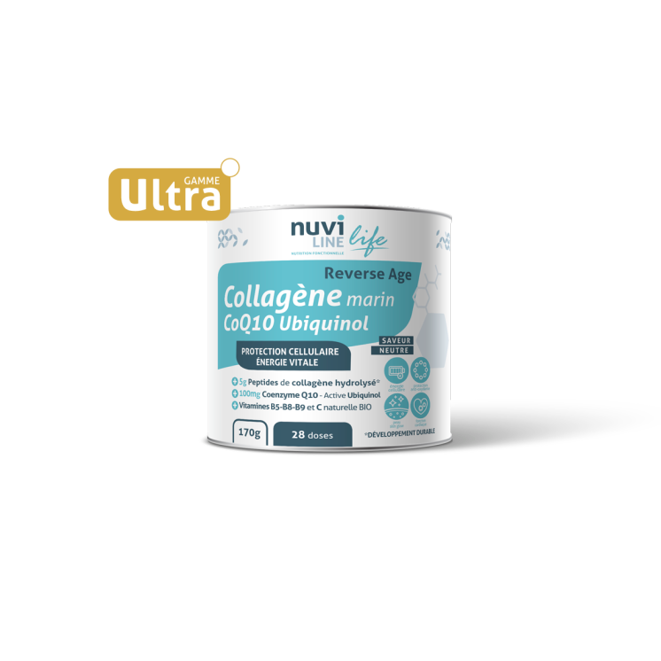Colagen marin Ultra Anti-Age complex  + Ubiquinol Q10, 170g, Nuviline