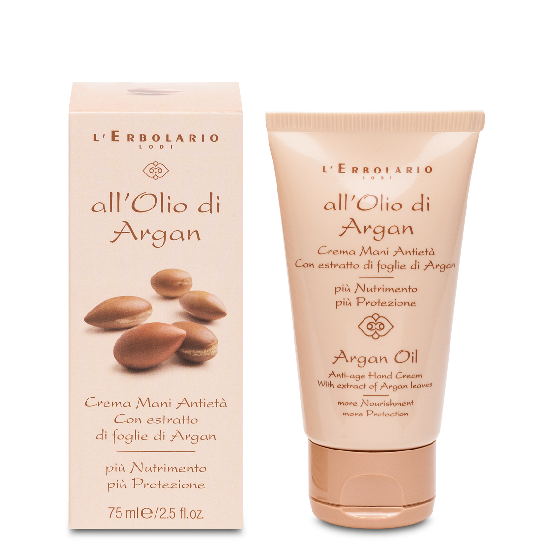 L'Erbolario Crema de maini antird cu ulei de argan, 75ml