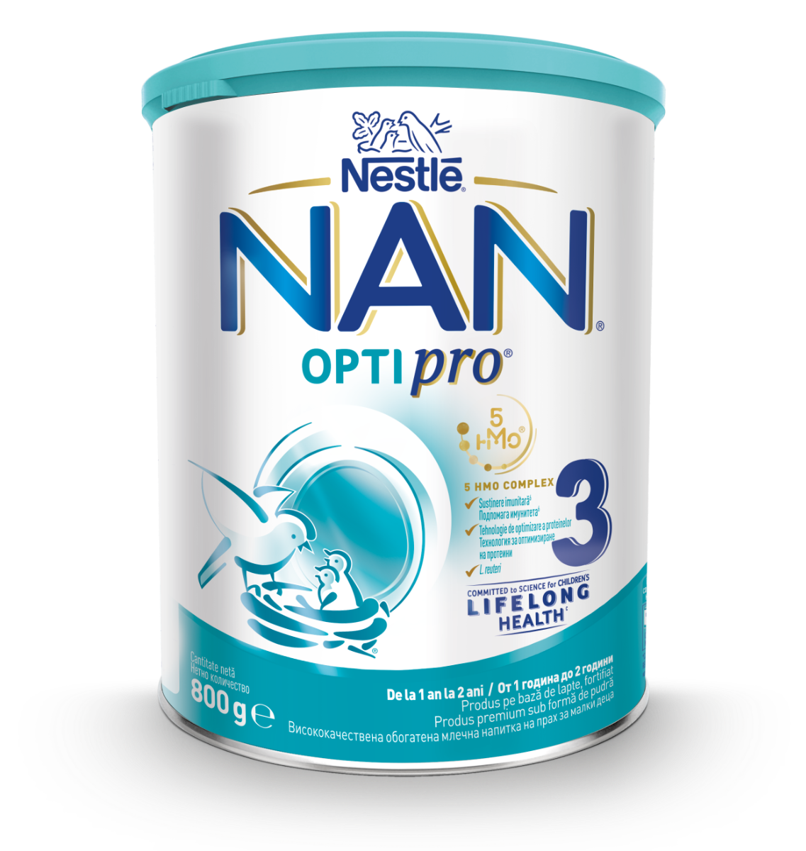 Produs pe baza de lapte praf fortifiat NAN Optipro 3 de la 1 an, 800g, Nestle