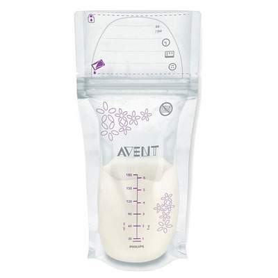 Pungi pentru stocarea laptelui, 25 bucati, SCF603/25, Phillips Avent