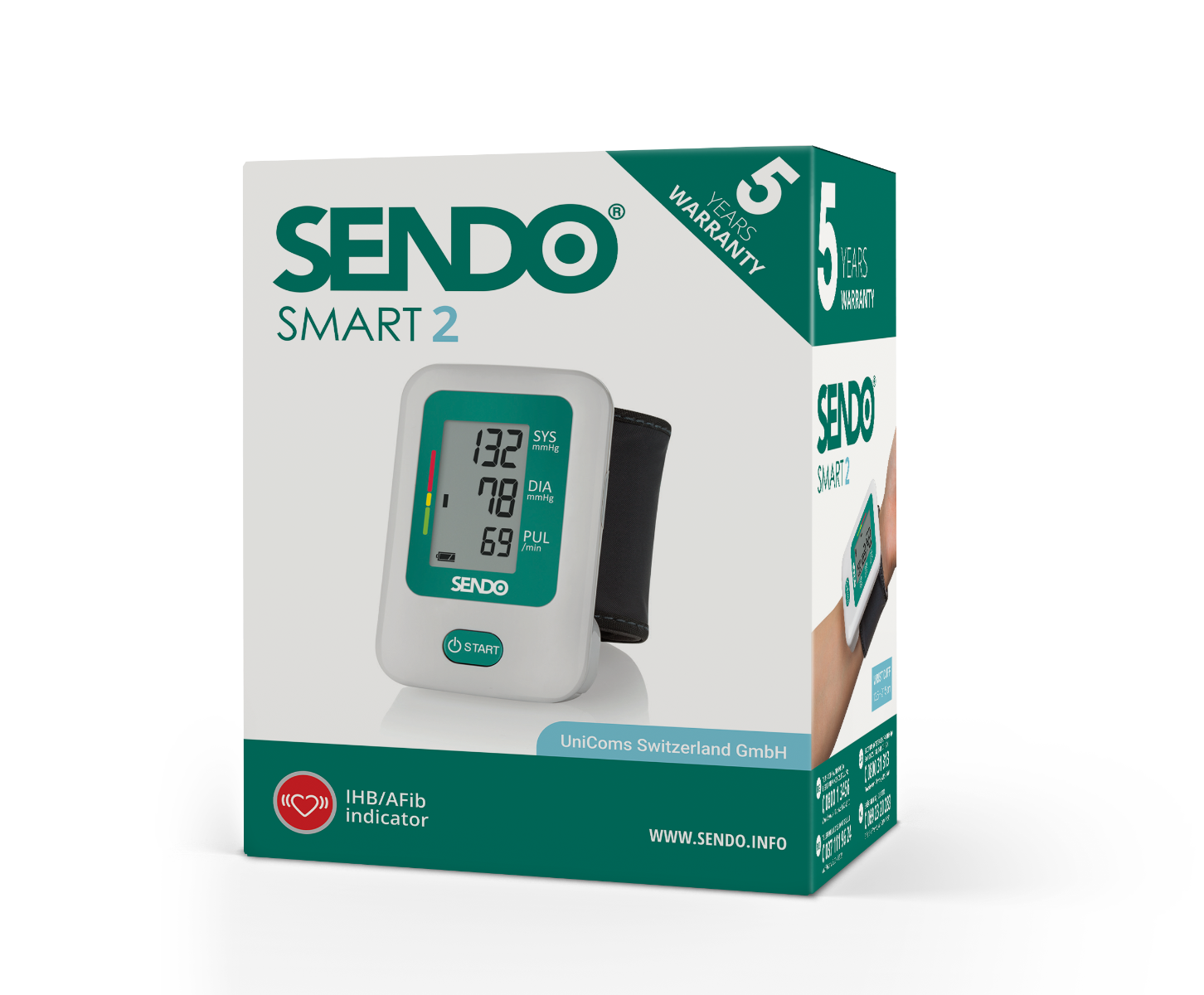 Tensiometru de incheietura Smart 2, 1 bucata, Sendo
